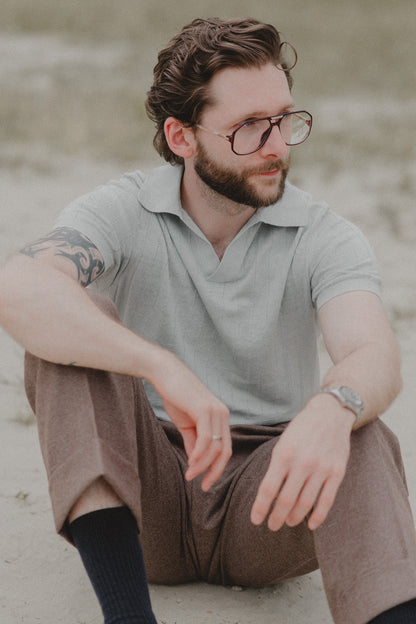 Poloshirt Leinen