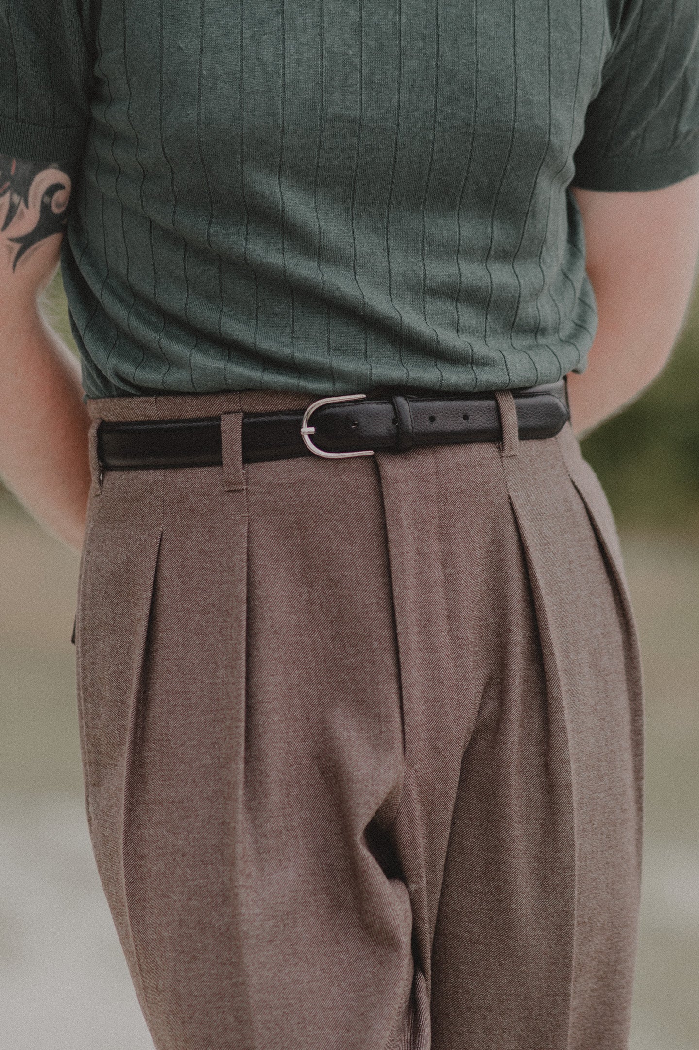 Poloshirt Leinen
