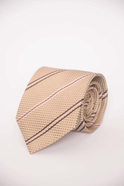 Kuratierte Vintage Krawatten – in Schwarz, dunklen Tönen und Beige