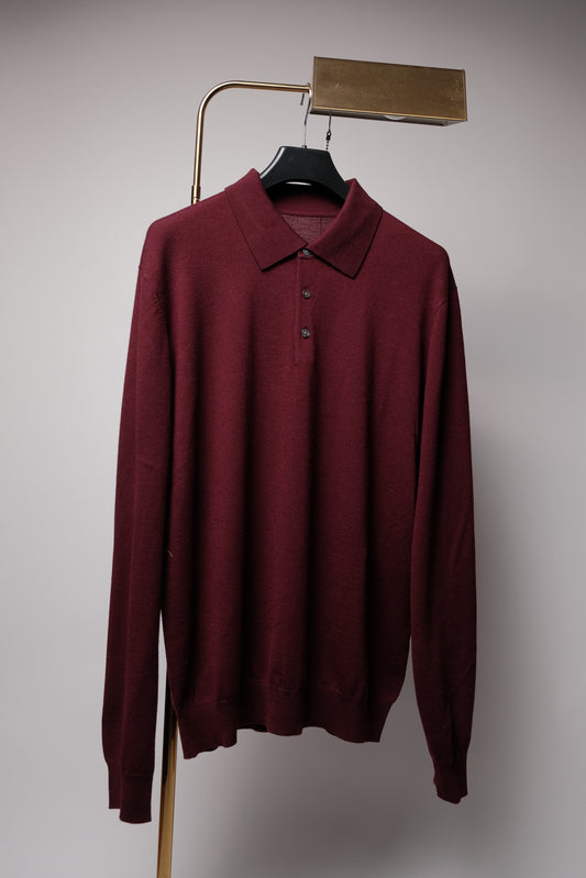 Poloshirt Longsleeve - 100% Merino Wolle