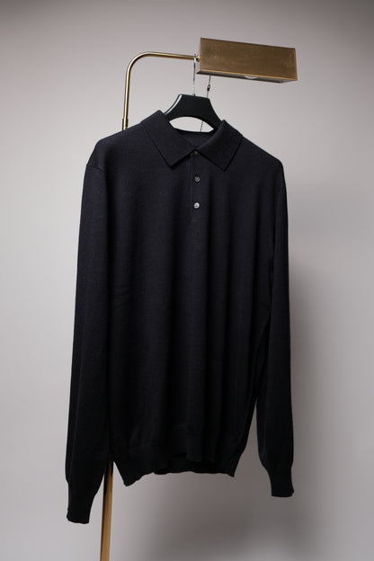 Poloshirt Longsleeve - 100% Merino Wolle