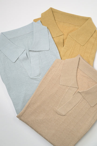 Poloshirt Leinen